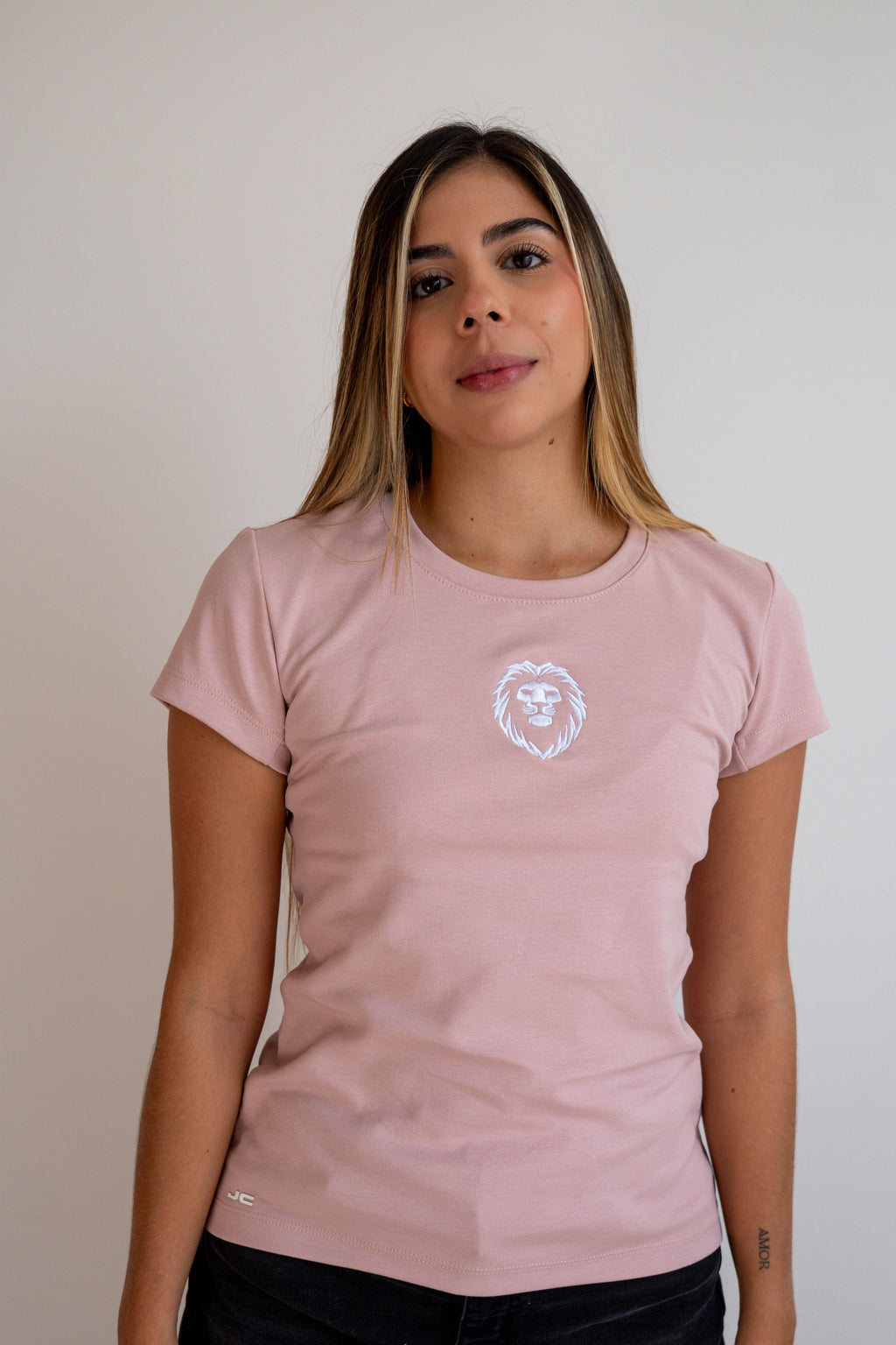 Camiseta Manga Corta Mujer Rosa - JC