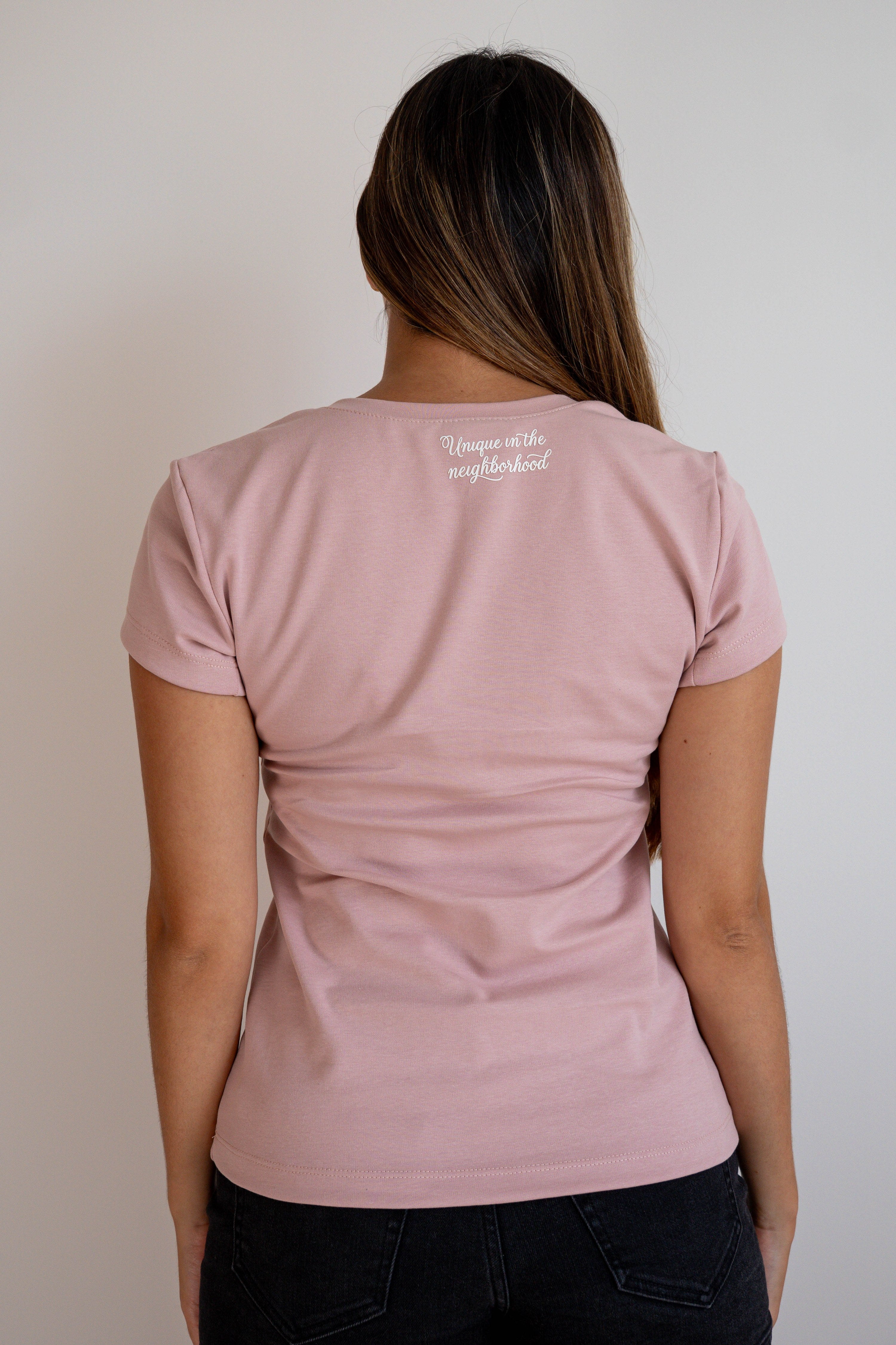 Camiseta Manga Corta Mujer Rosa - JC