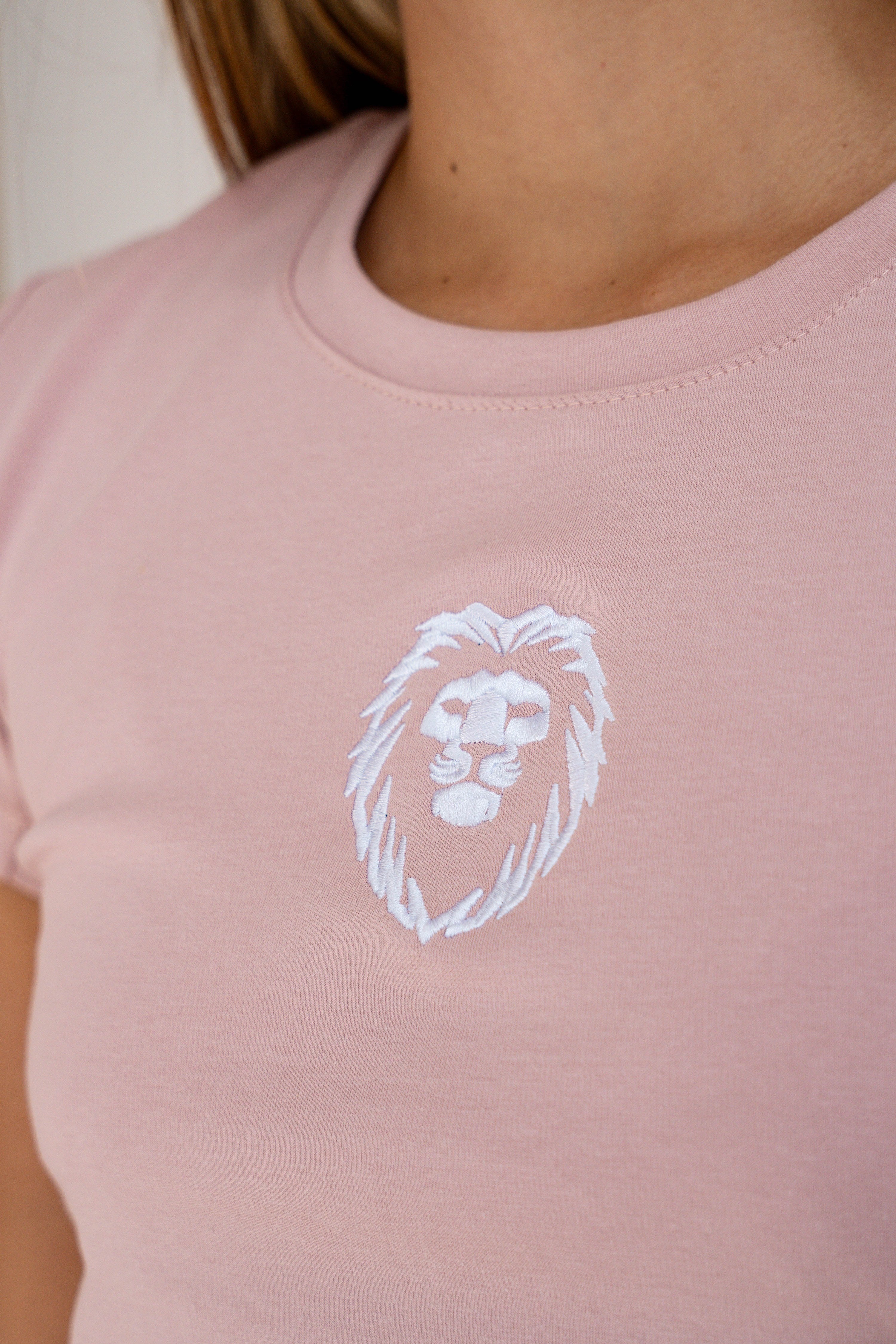 Camiseta Manga Corta Mujer Rosa - JC
