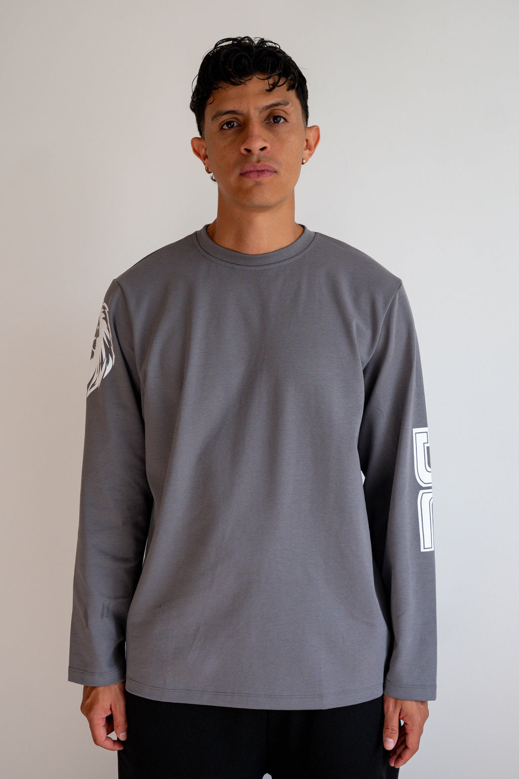 Camiseta Manga Larga Gris - JC