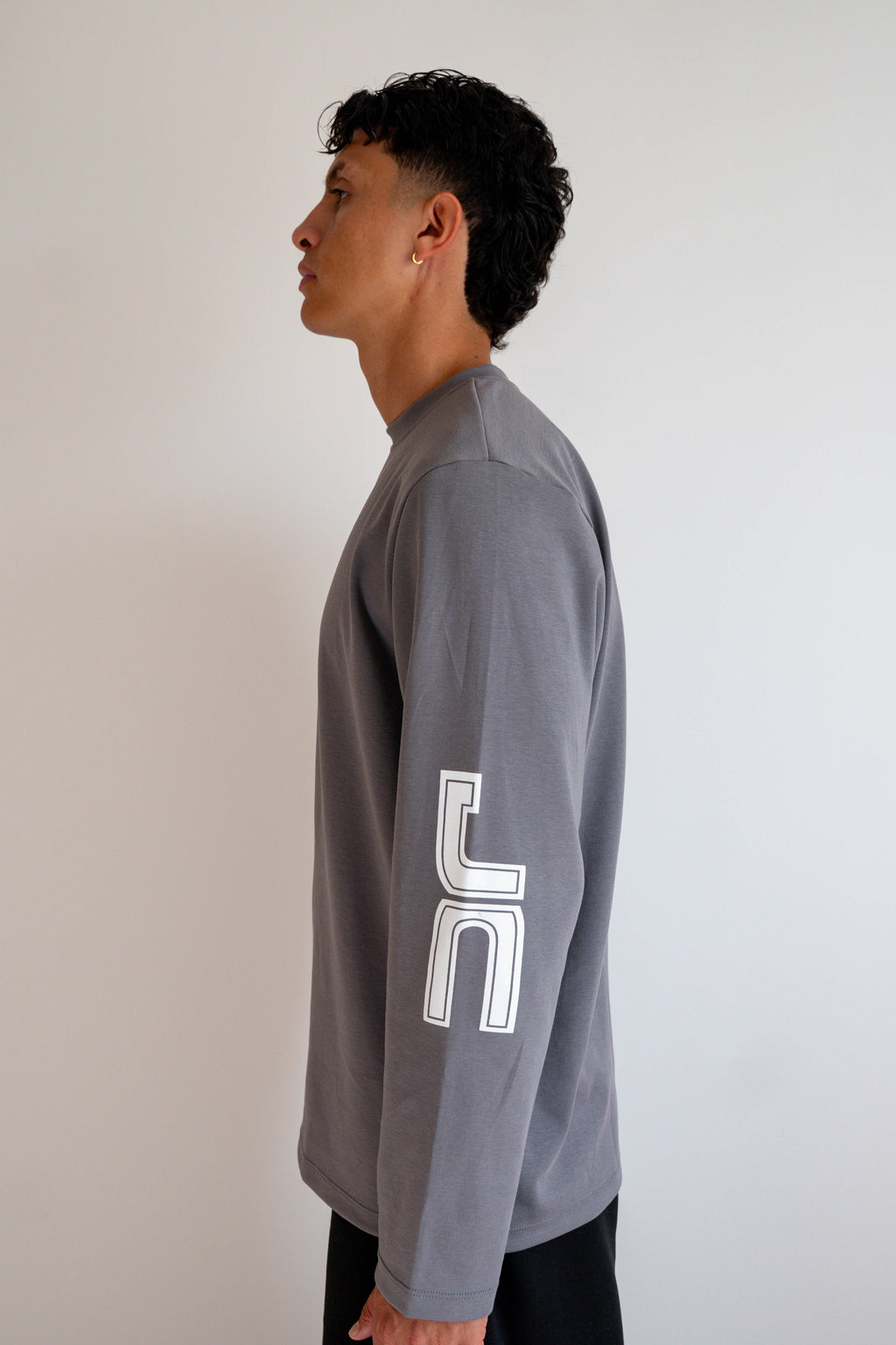 Camiseta Manga Larga Gris - JC