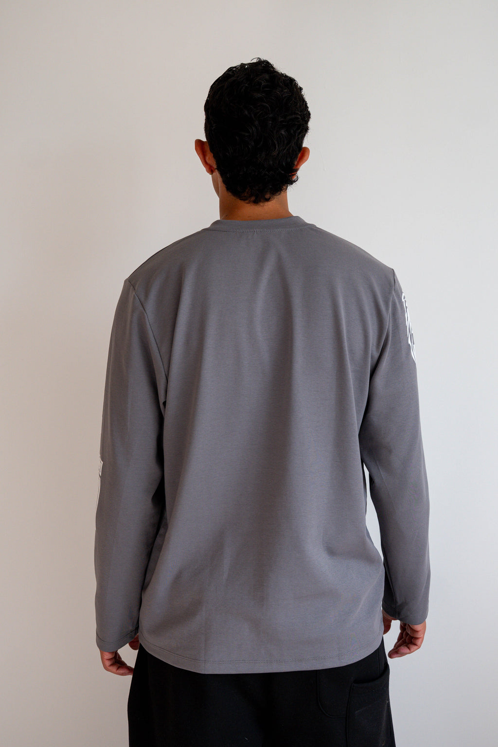 Camiseta Manga Larga Gris - JC