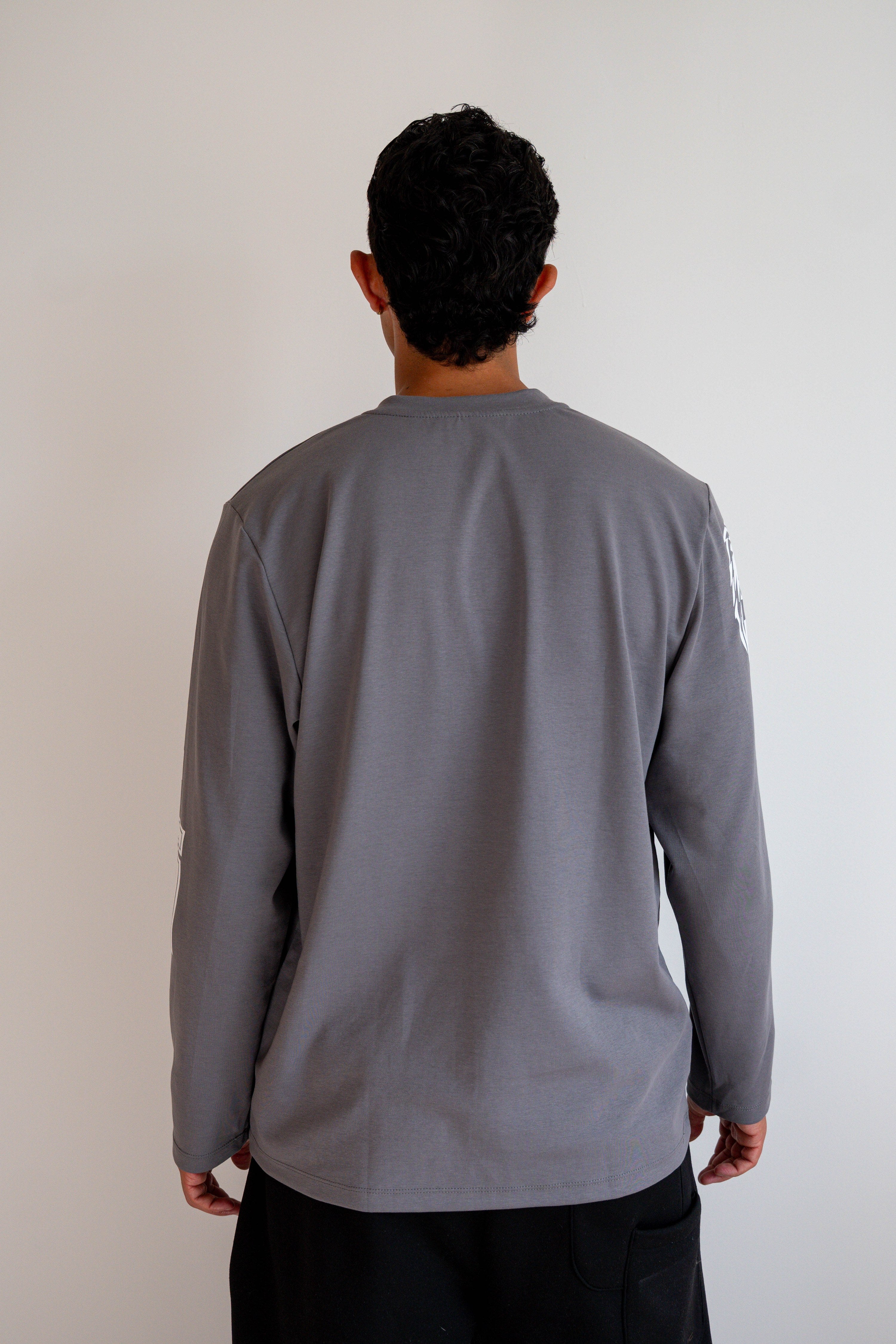 Camiseta Manga Larga Gris - JC