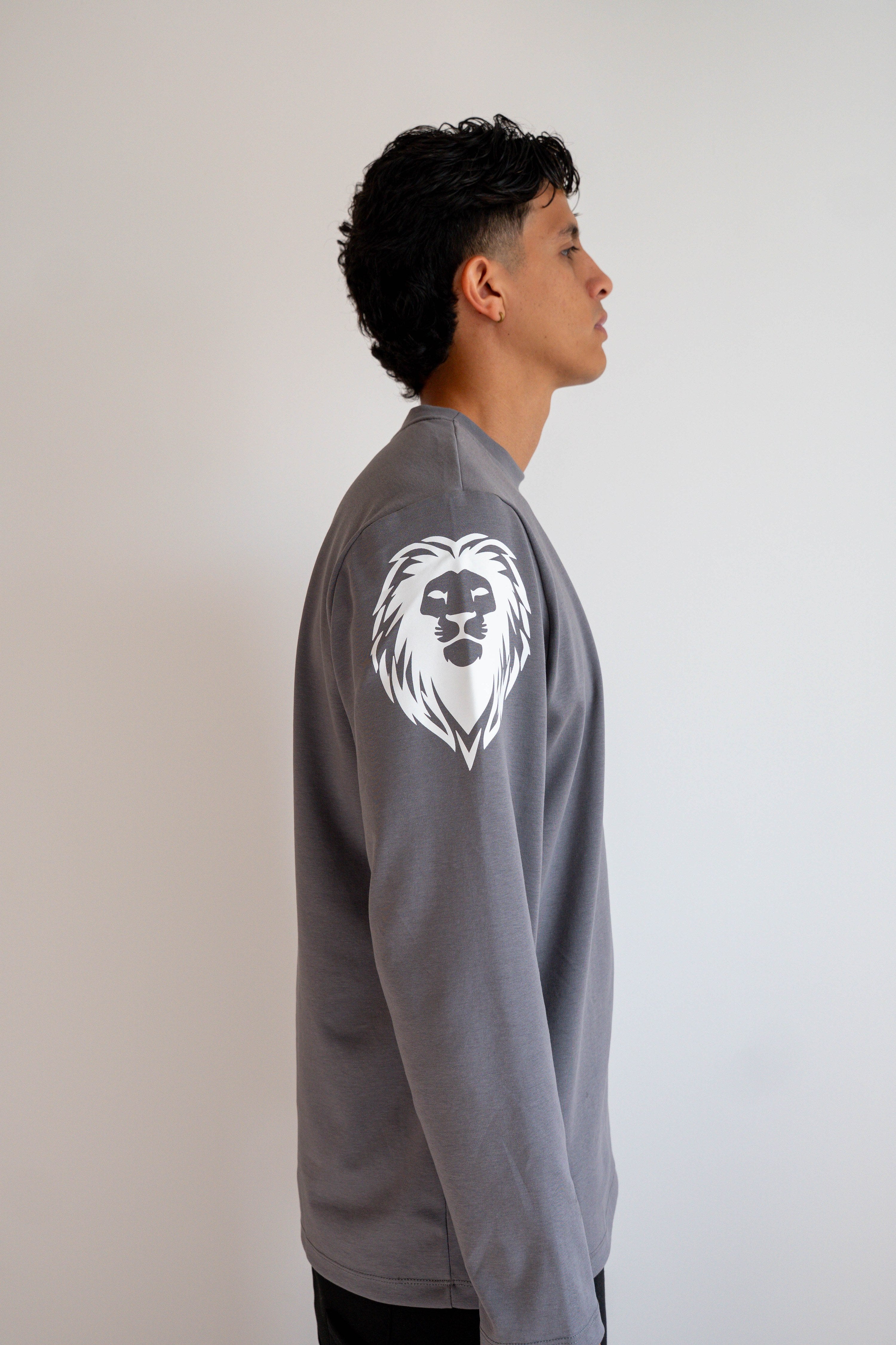 Camiseta Manga Larga Gris - JC