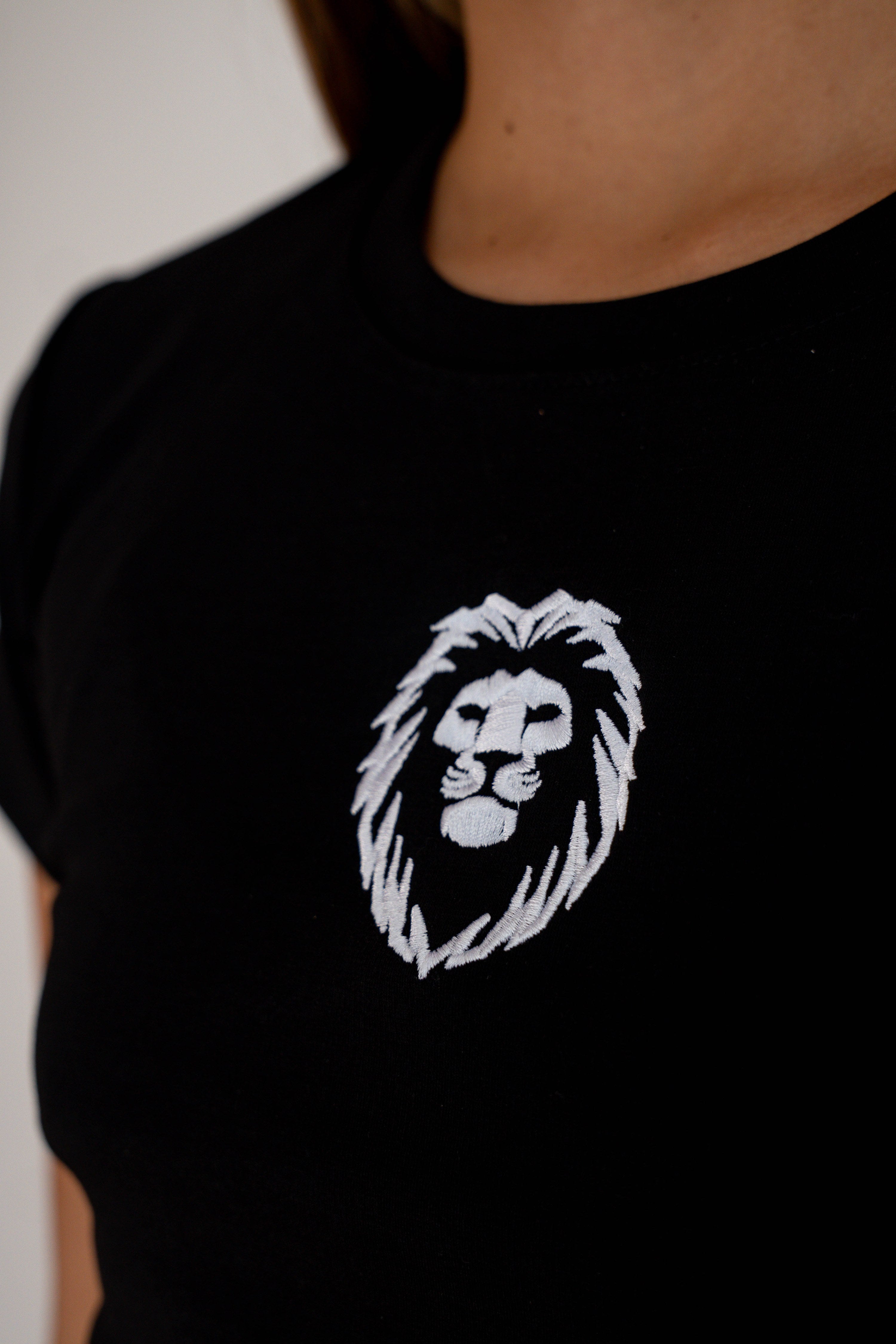 Camiseta Manga Corta Mujer Negra - JC