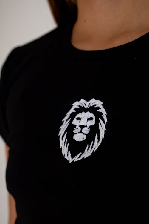Camiseta Manga Corta Mujer Negra - JC