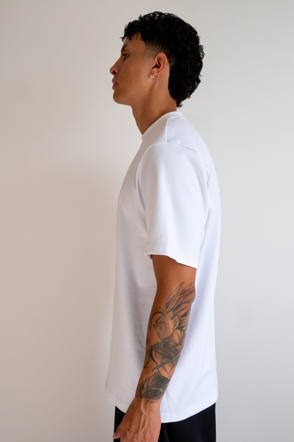 Camiseta Manga Corta Hombre Blanca - JC