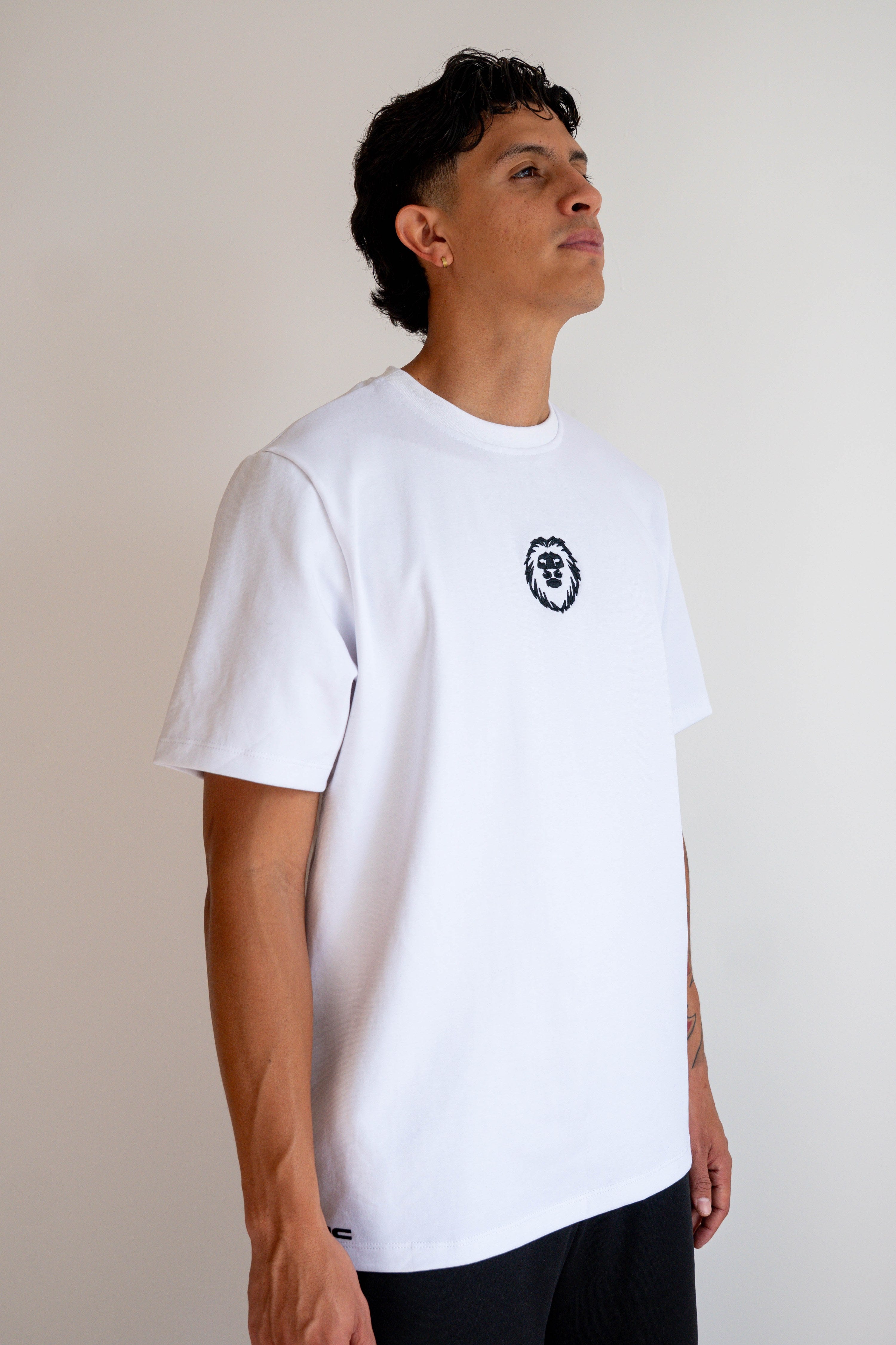 Camiseta Manga Corta Hombre Blanca - JC