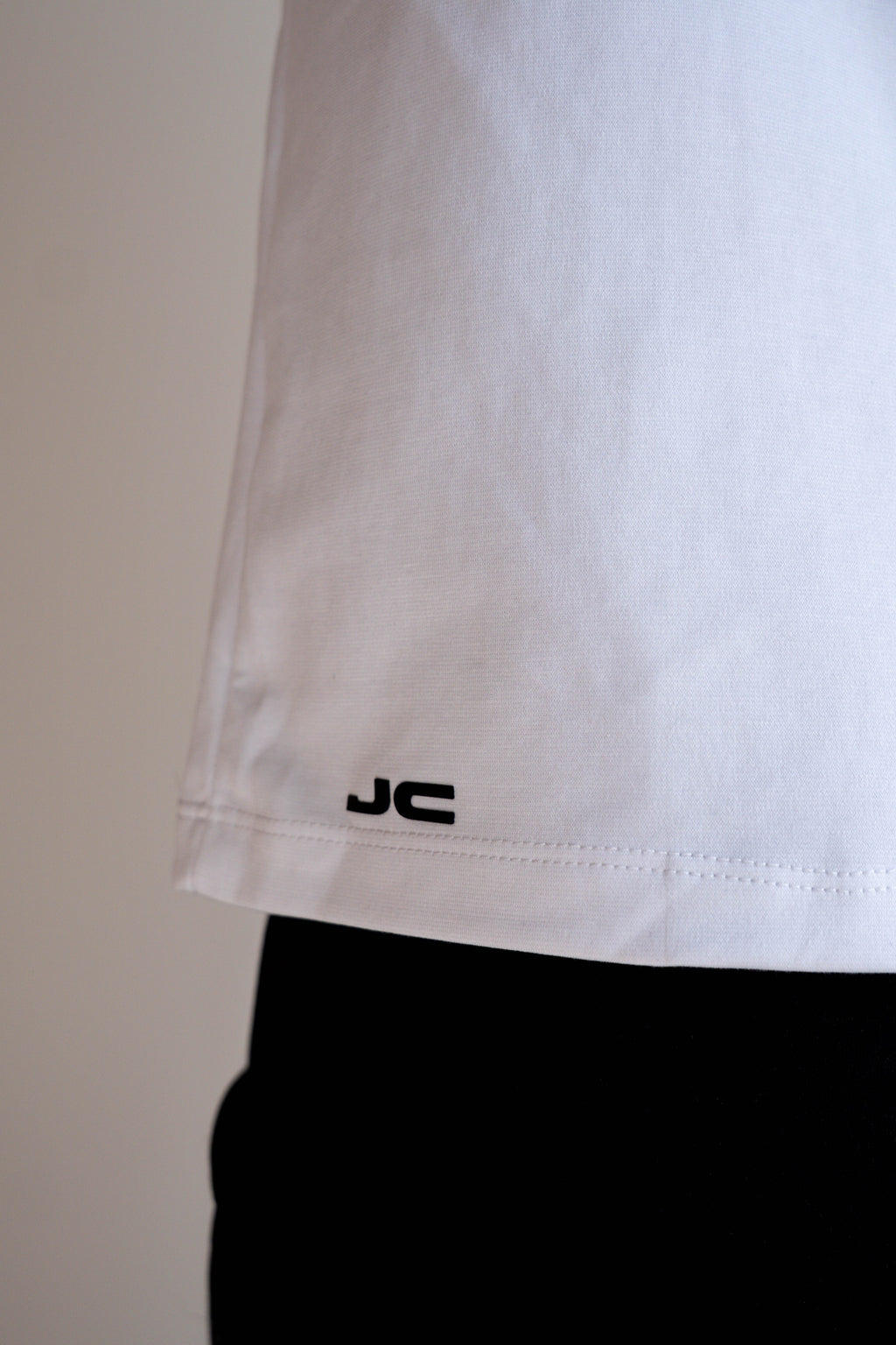 Camiseta Manga Corta Hombre Blanca - JC