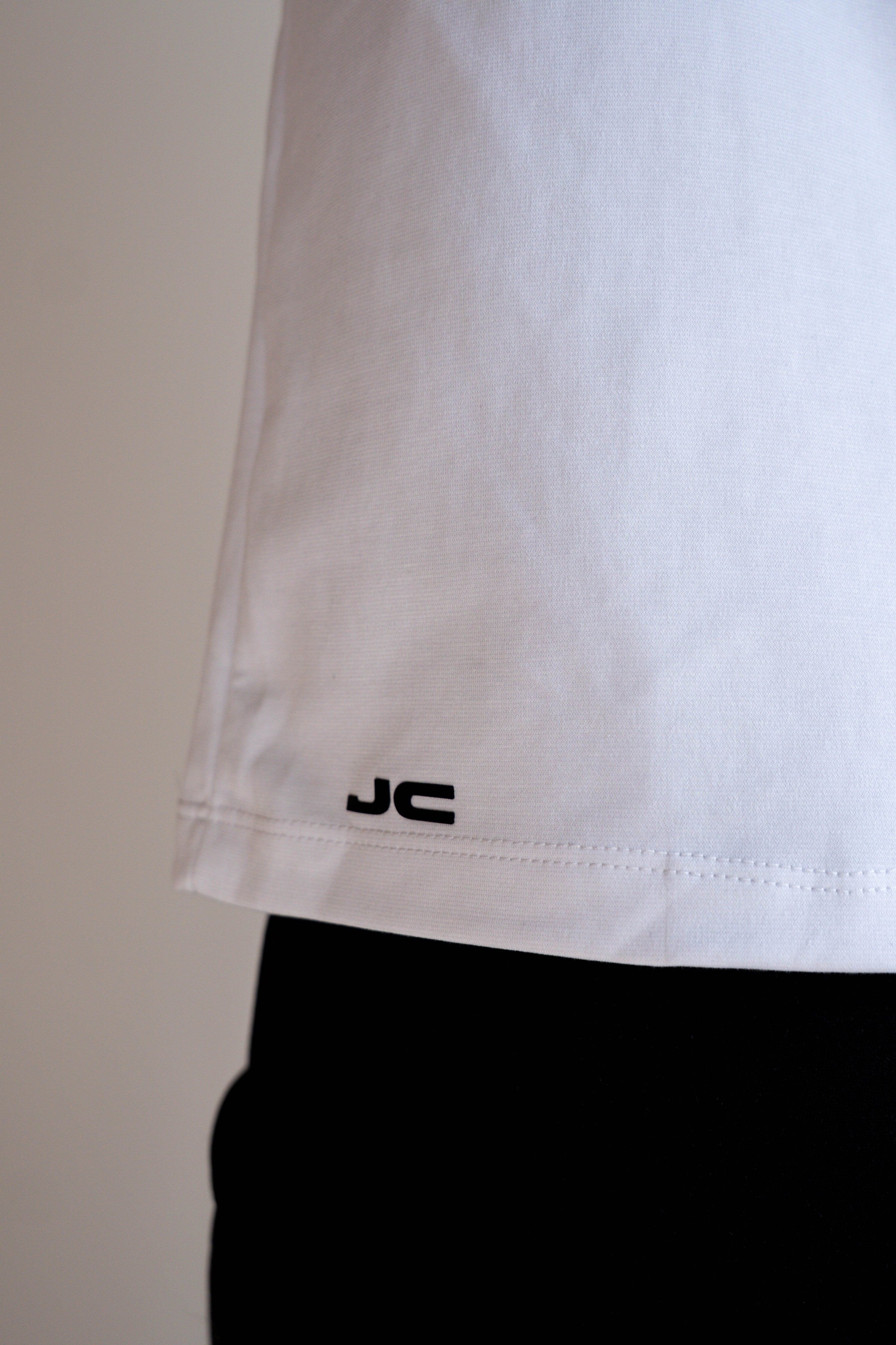 Camiseta Manga Corta Hombre Blanca - JC