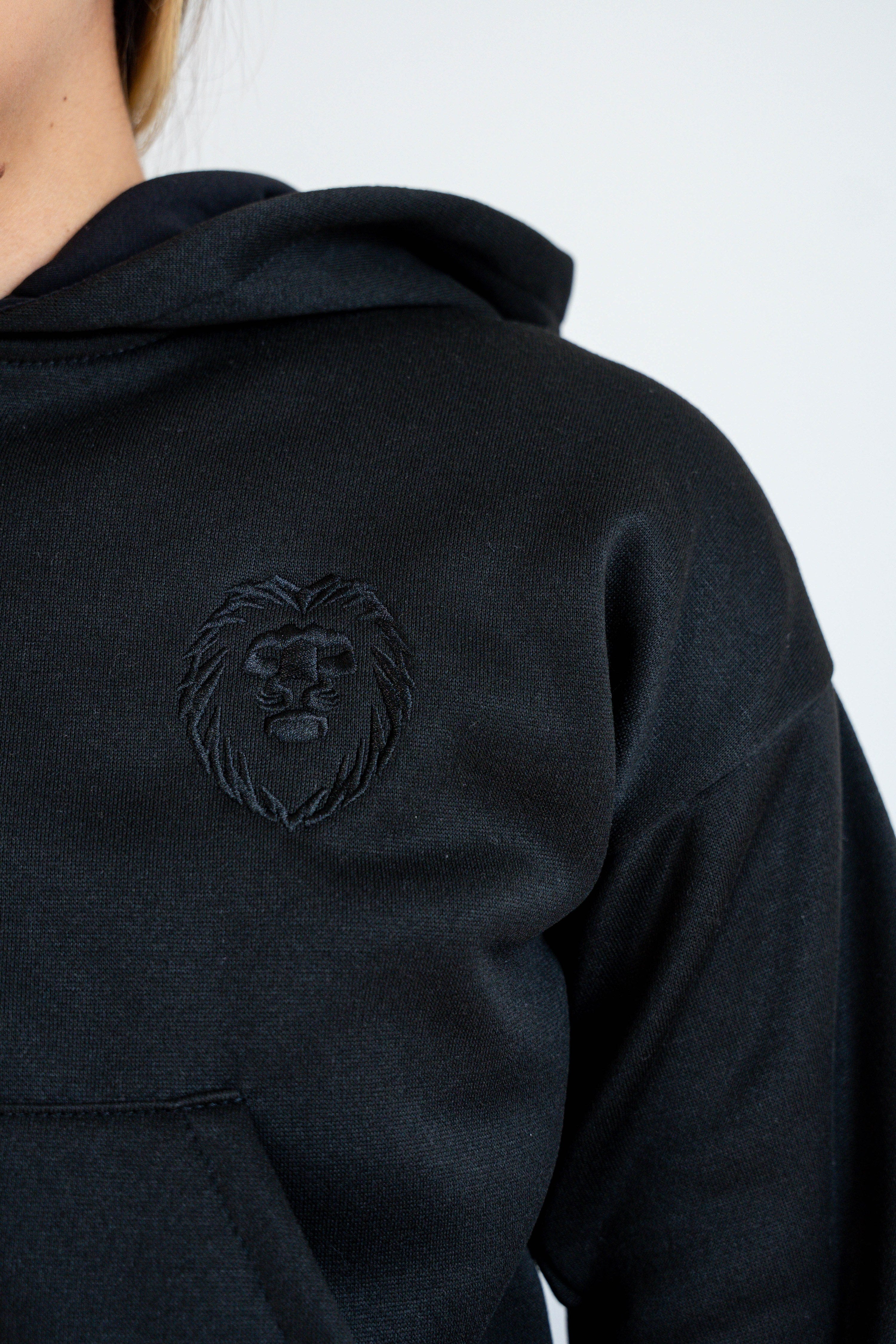 Conjunto Hoodie + Jogger Negro Mujer - JC