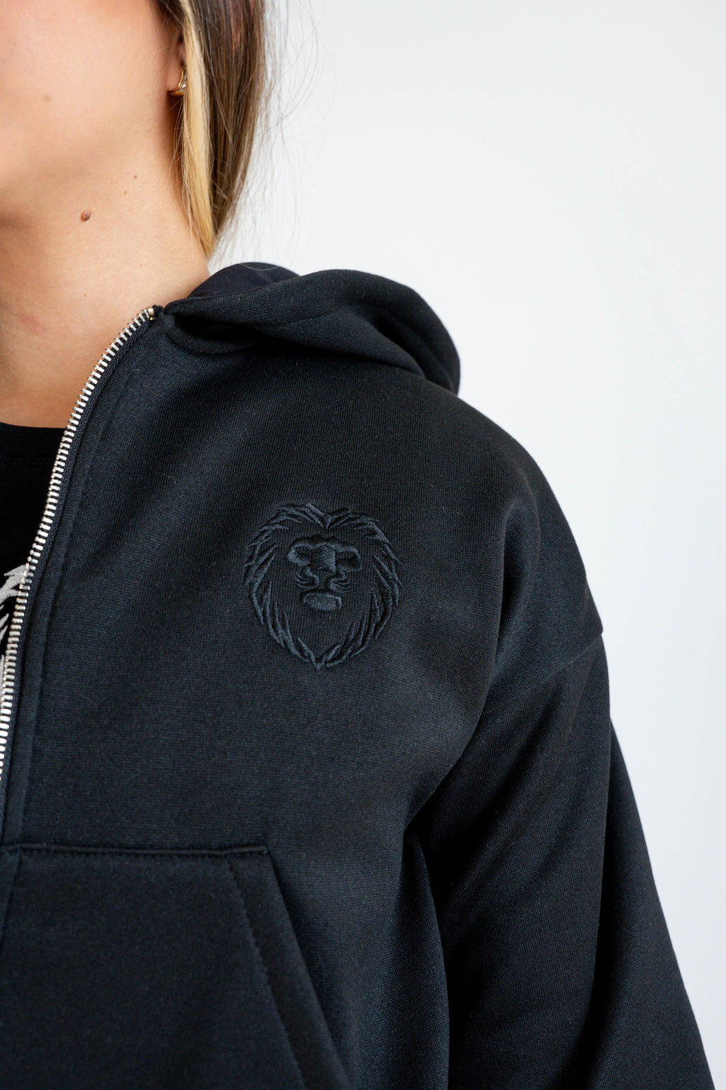 Conjunto Hoodie + Jogger Negro Mujer - JC