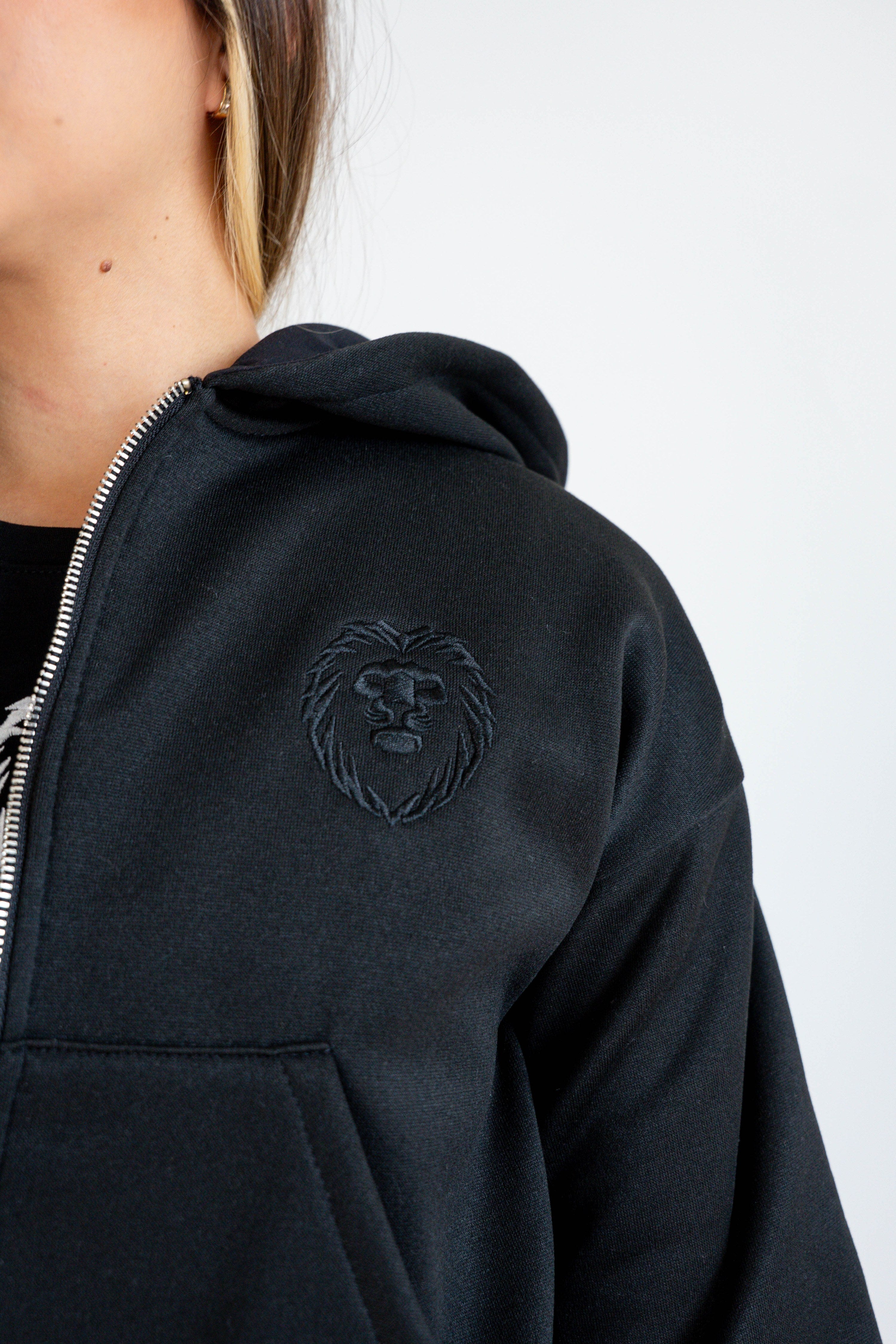 Conjunto Hoodie + Jogger Negro Mujer - JC