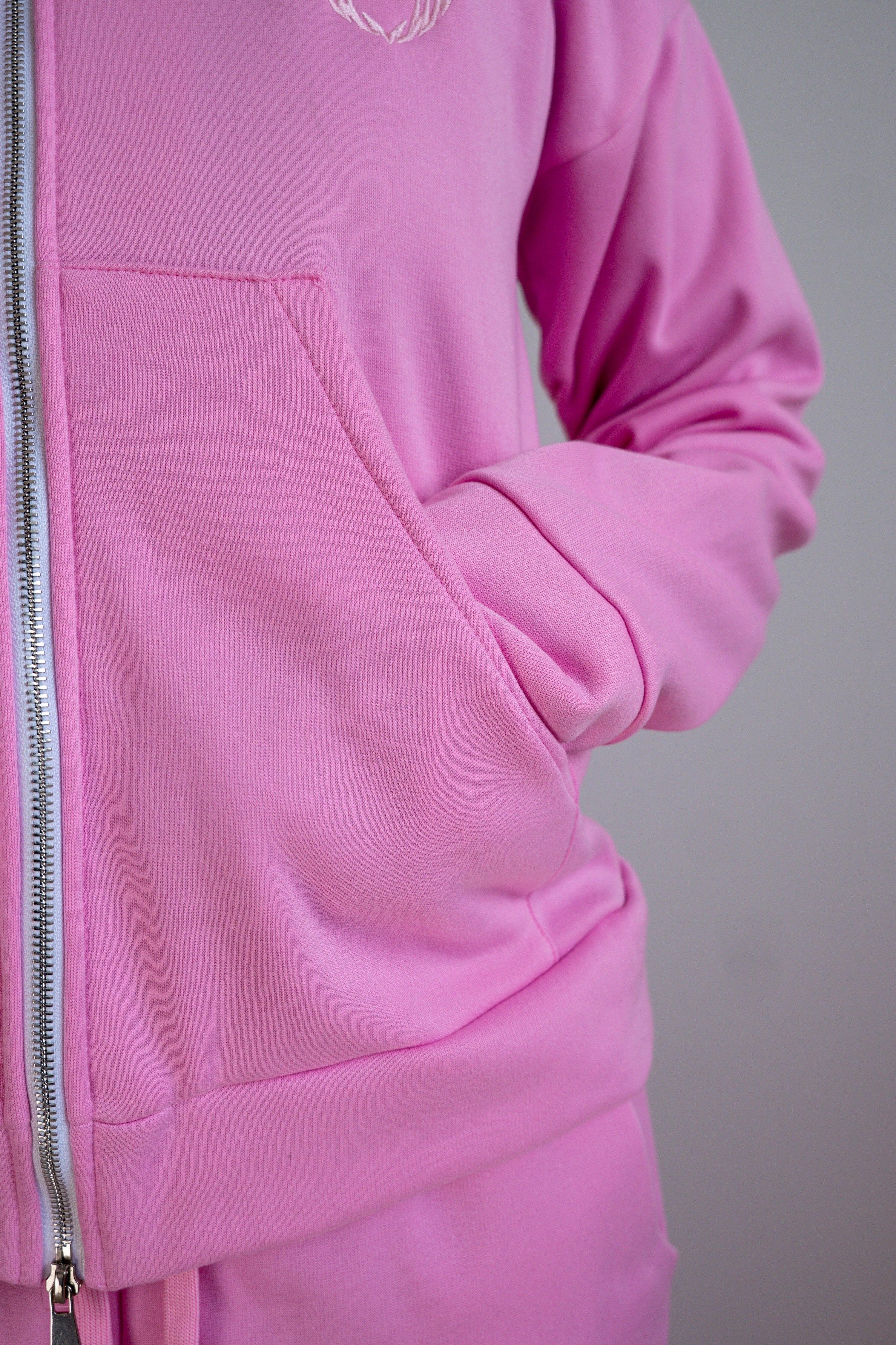 Conjunto Hoodie + Jogger Rosa Mujer - JC