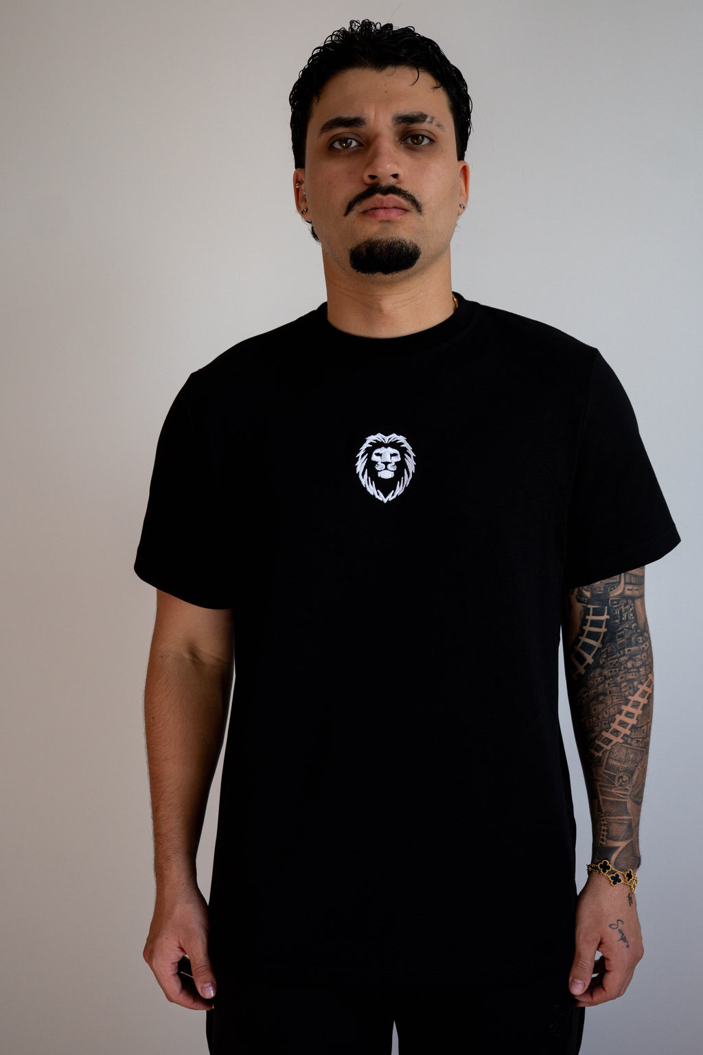 Camiseta Manga Corta Hombre Negra - JC