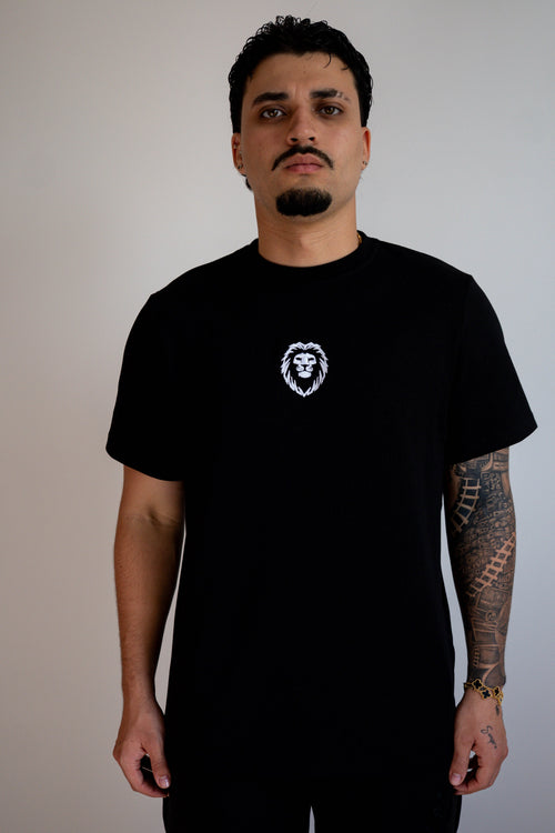 Camiseta Manga Corta Hombre Negra - JC