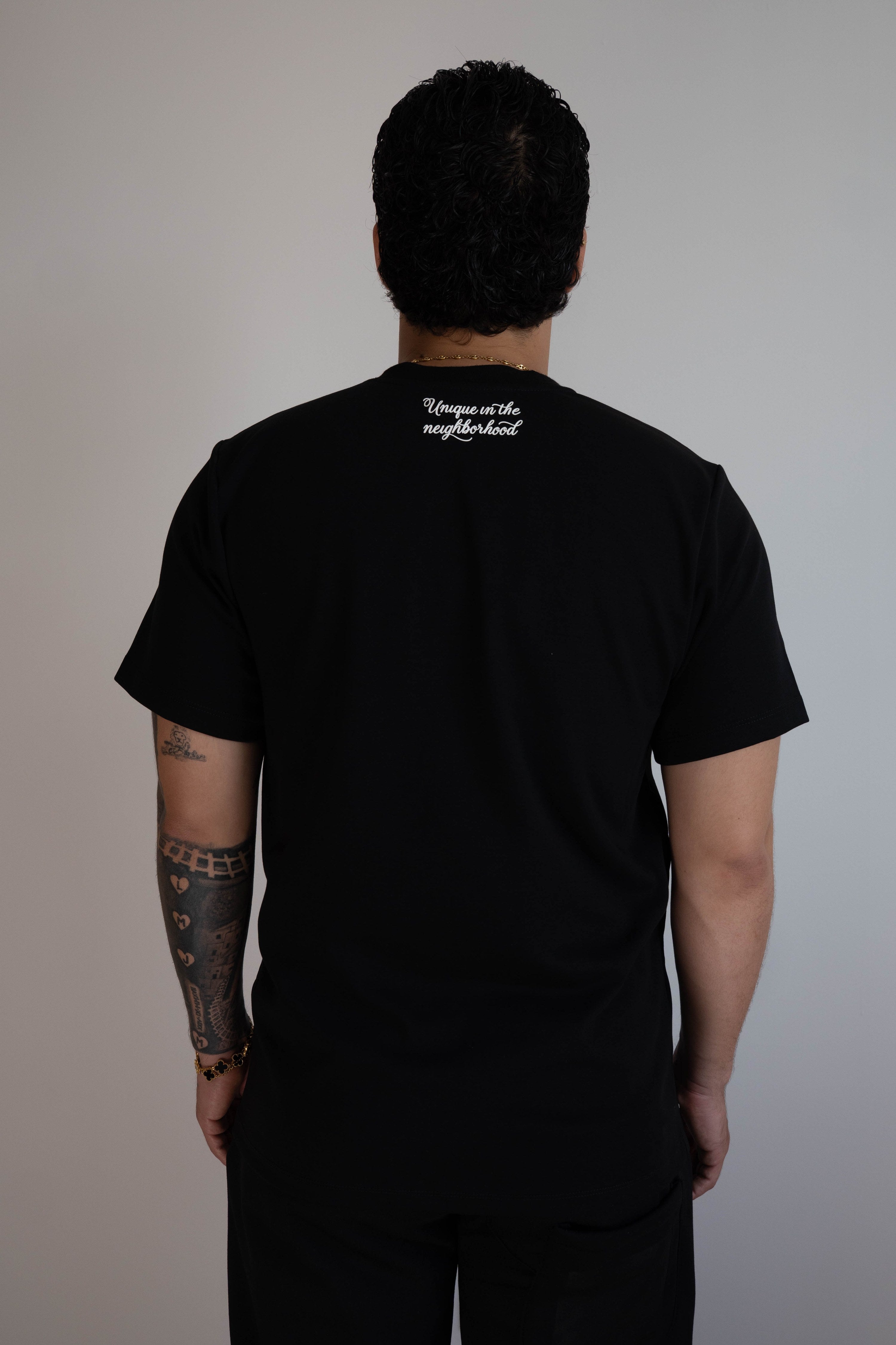Camiseta Manga Corta Hombre Negra - JC