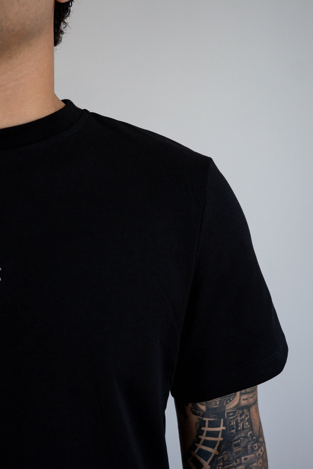 Camiseta Manga Corta Hombre Negra - JC