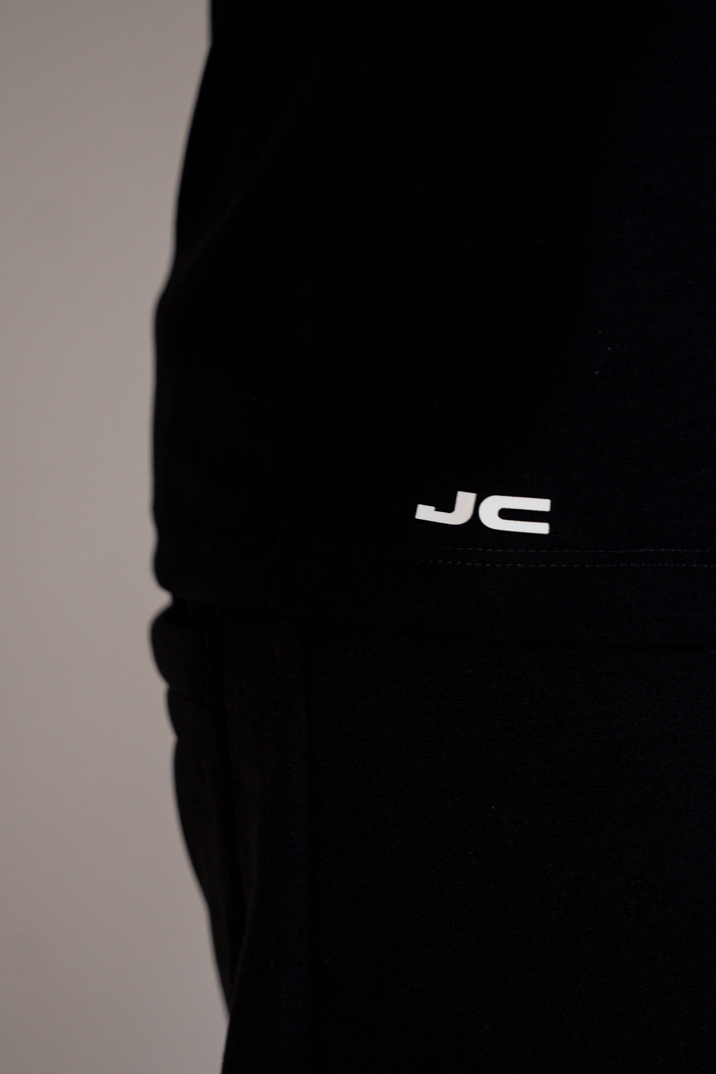 Camiseta Manga Corta Hombre Negra - JC