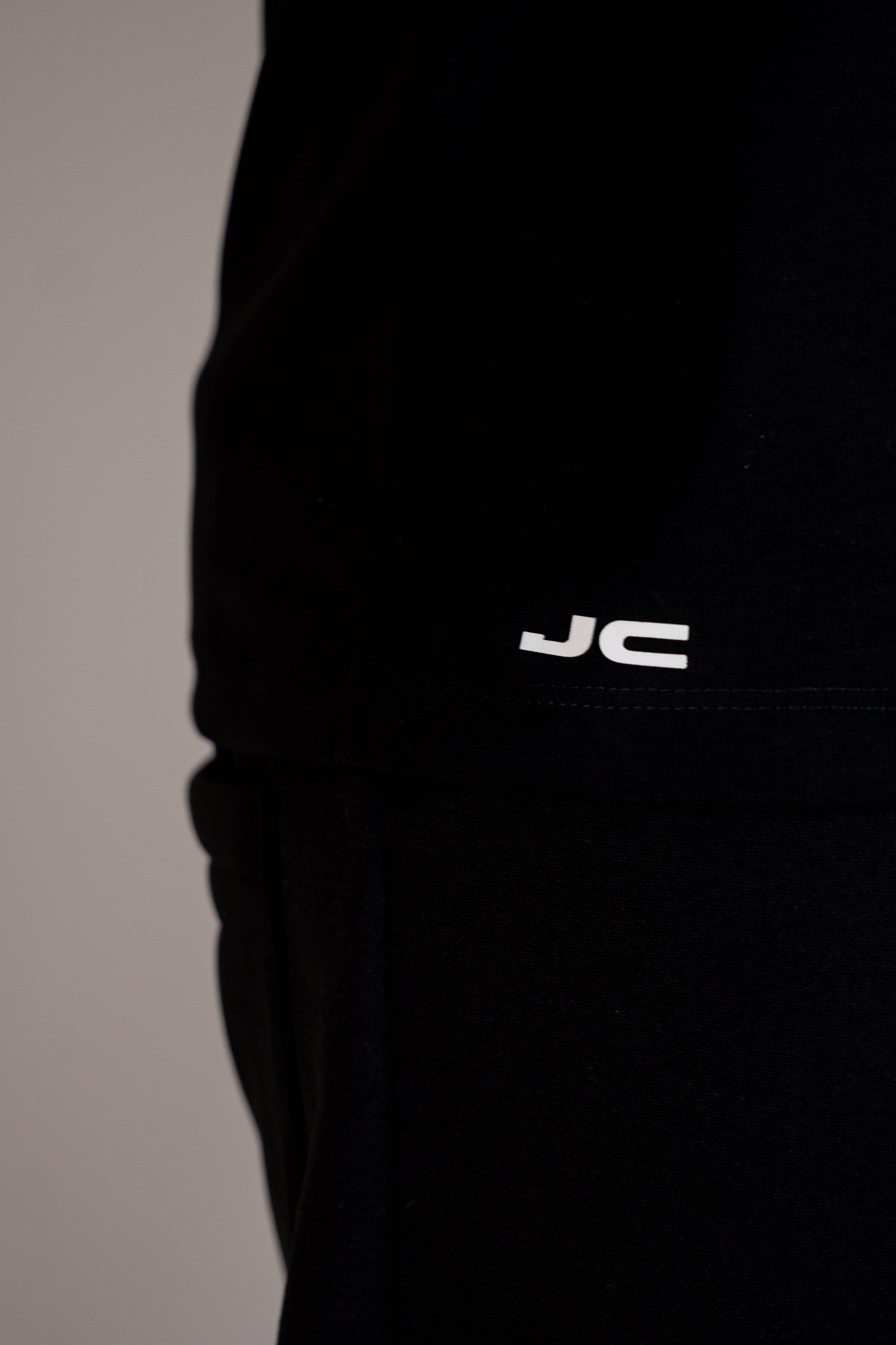 Camiseta Manga Corta Hombre Negra - JC