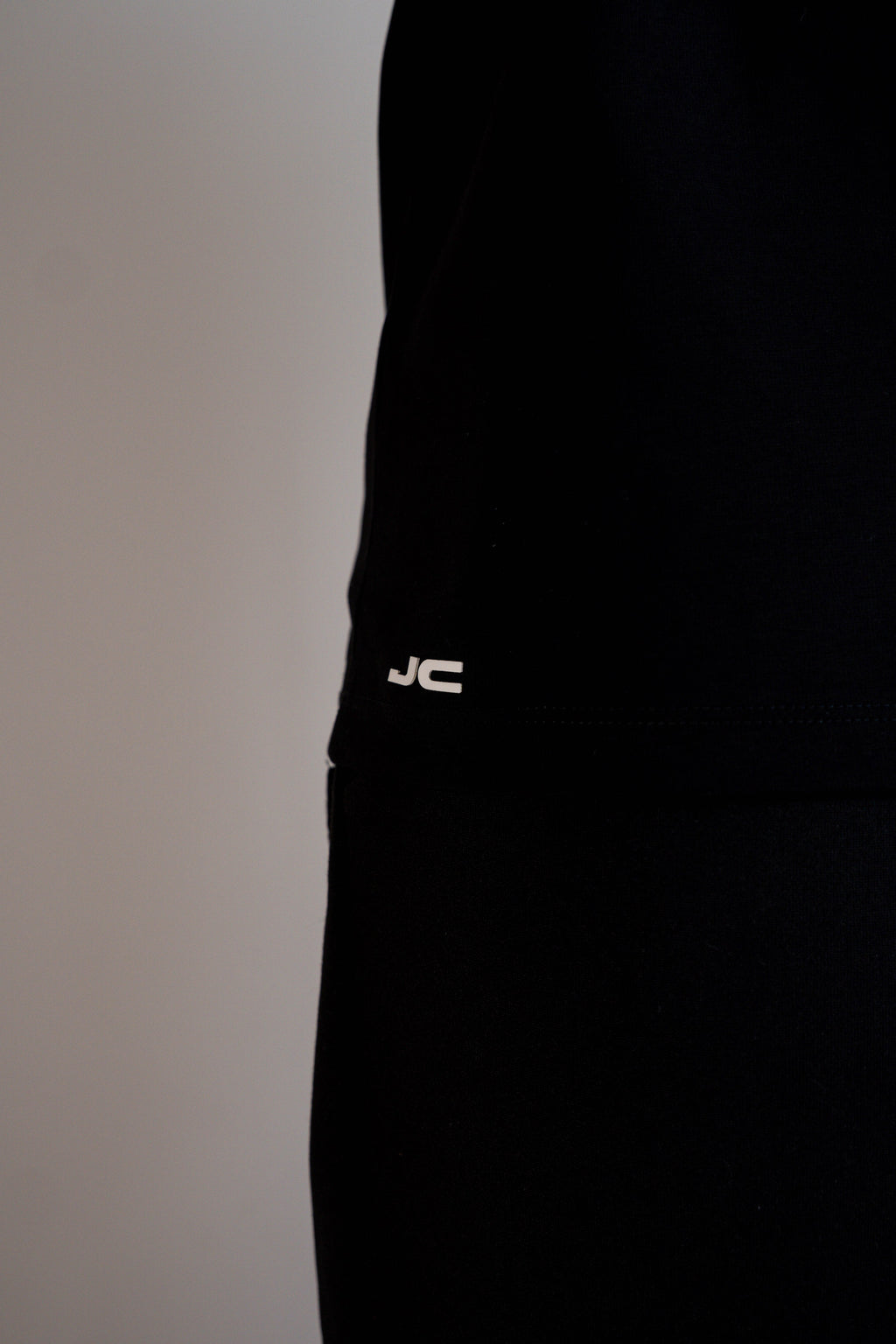 Camiseta Manga Corta Hombre Negra - JC