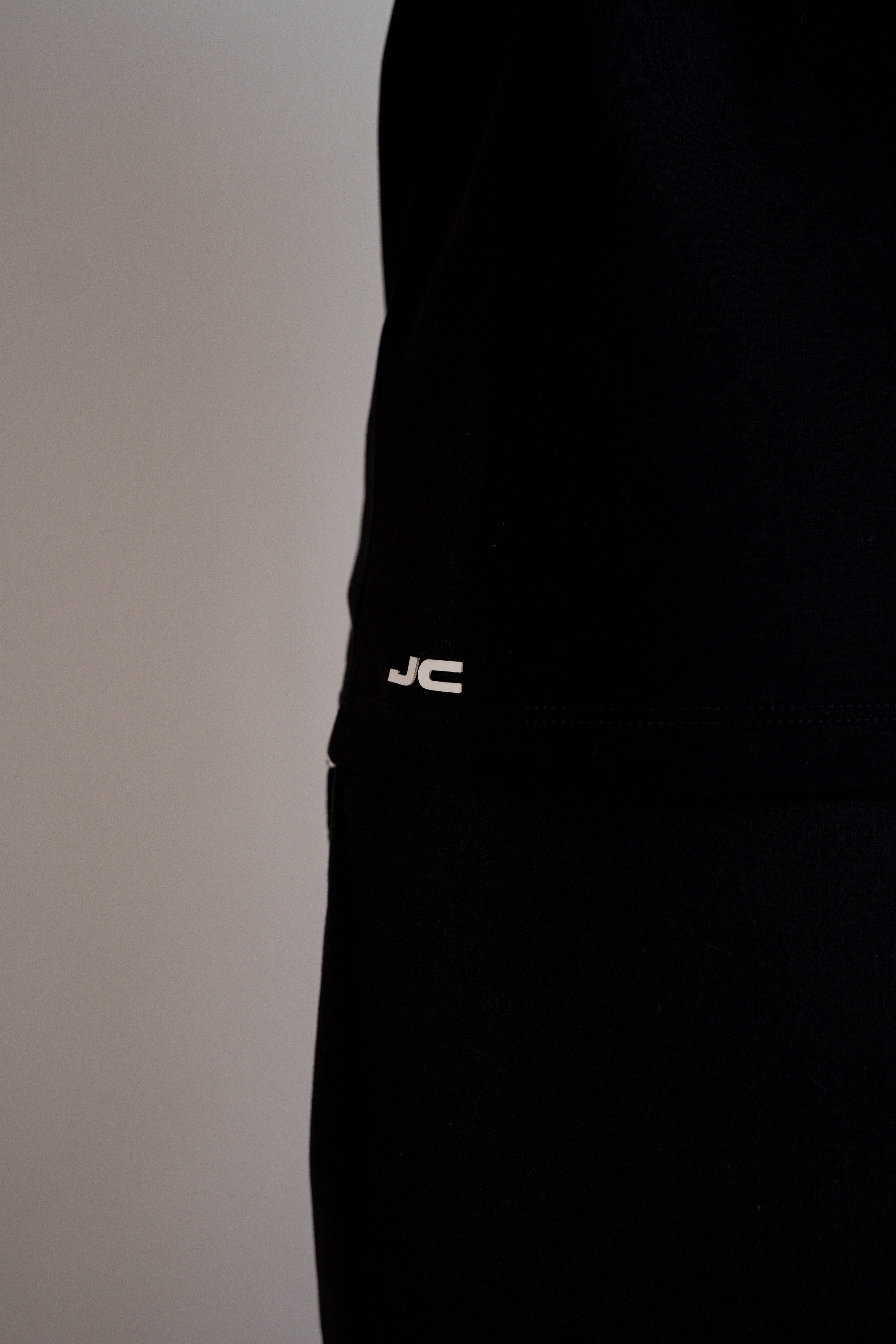 Camiseta Manga Corta Hombre Negra - JC