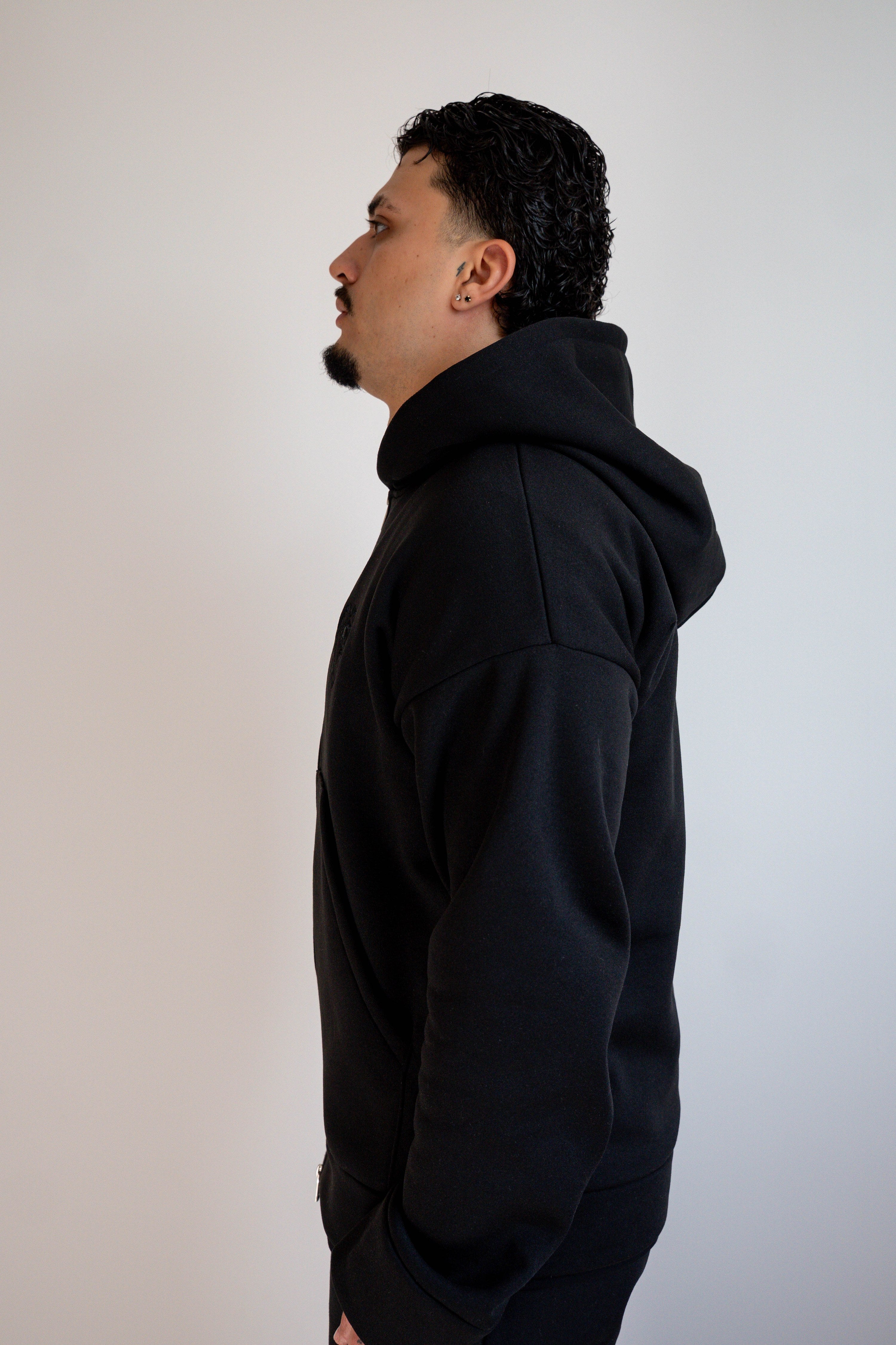 Conjunto Hoodie + Jogger Negro Hombre - JC