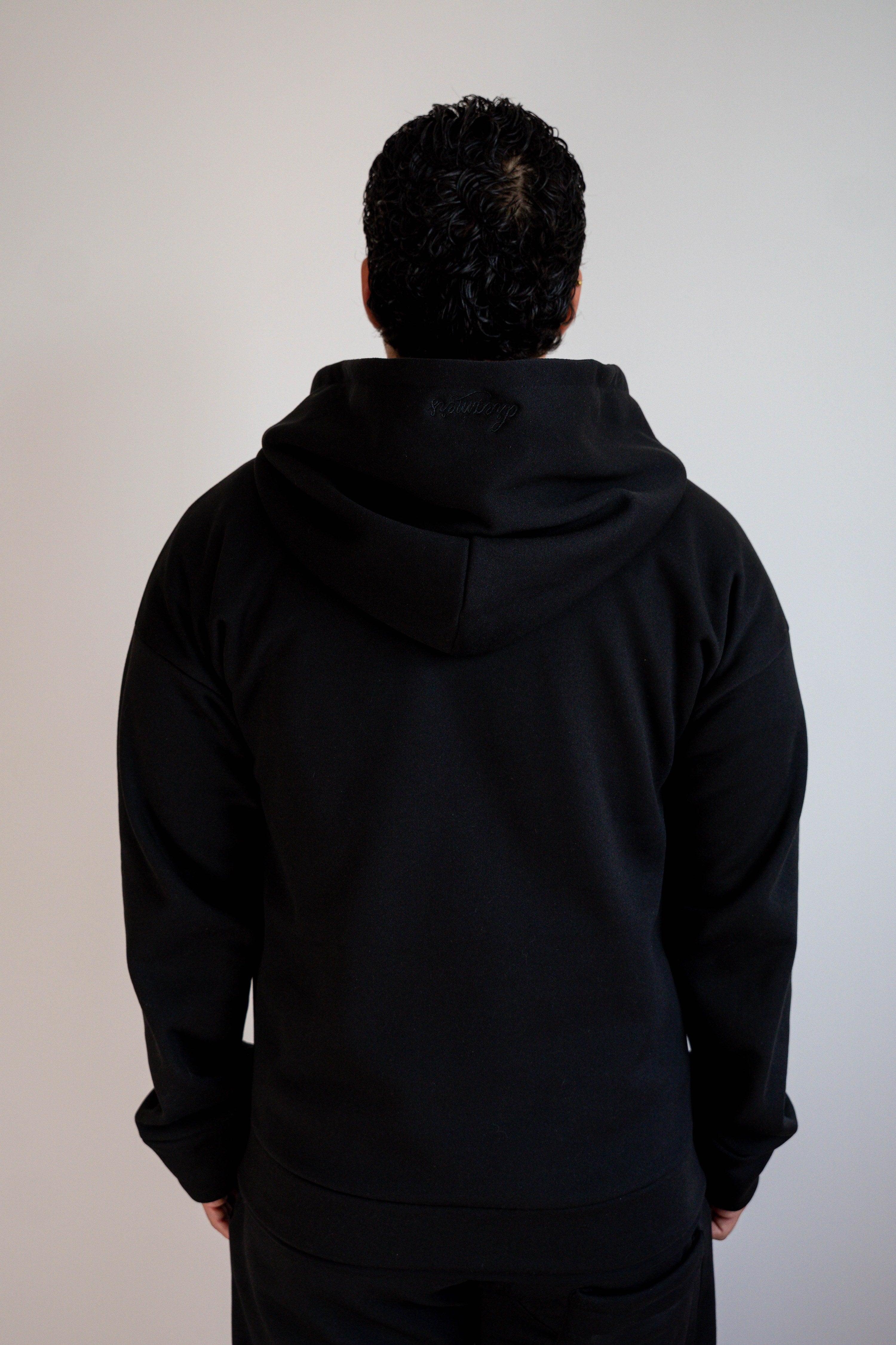 Conjunto Hoodie + Jogger Negro Hombre - JC