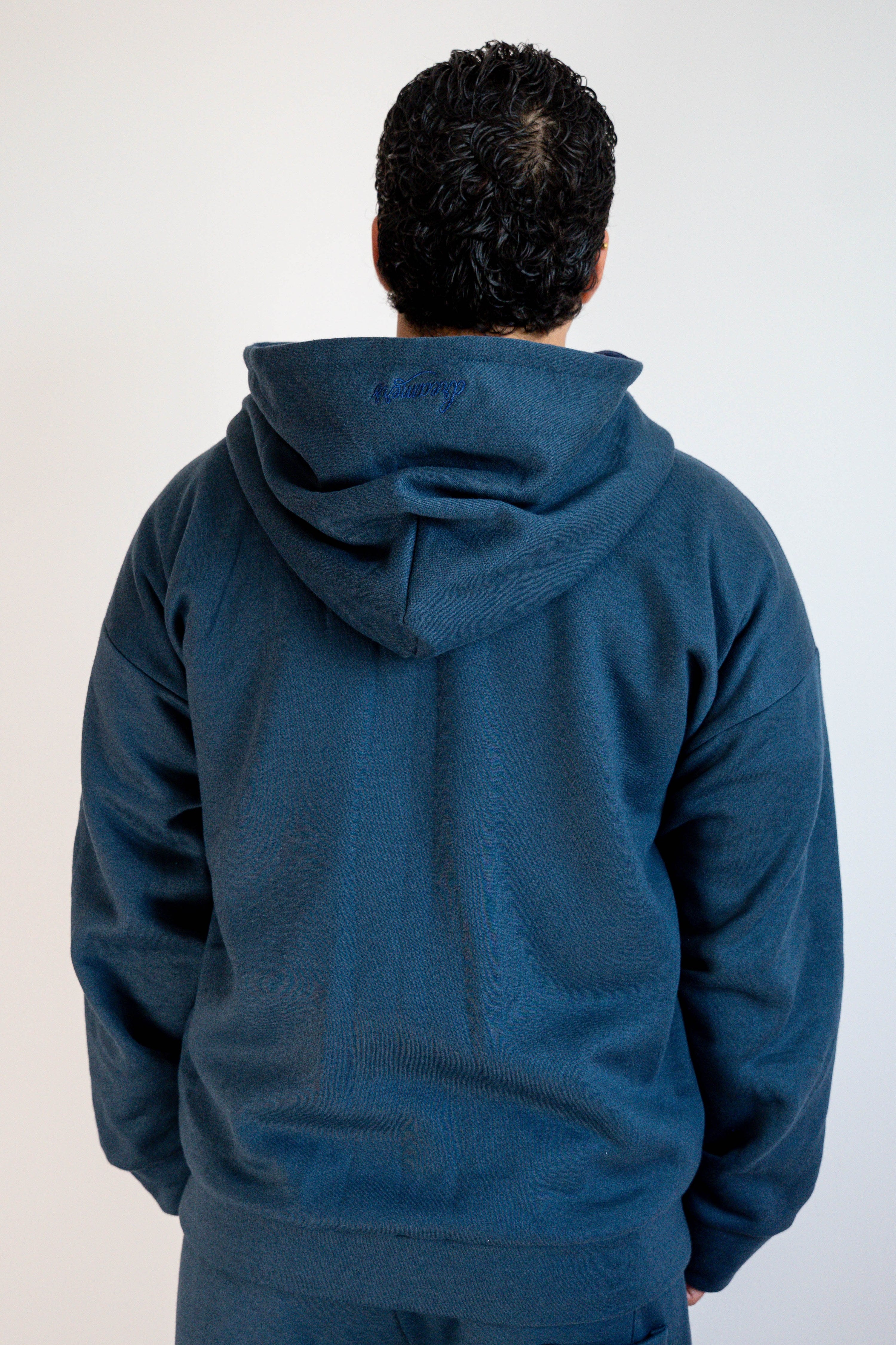 Conjunto Hoodie + Jogger Azul Petroleo Hombre - JC