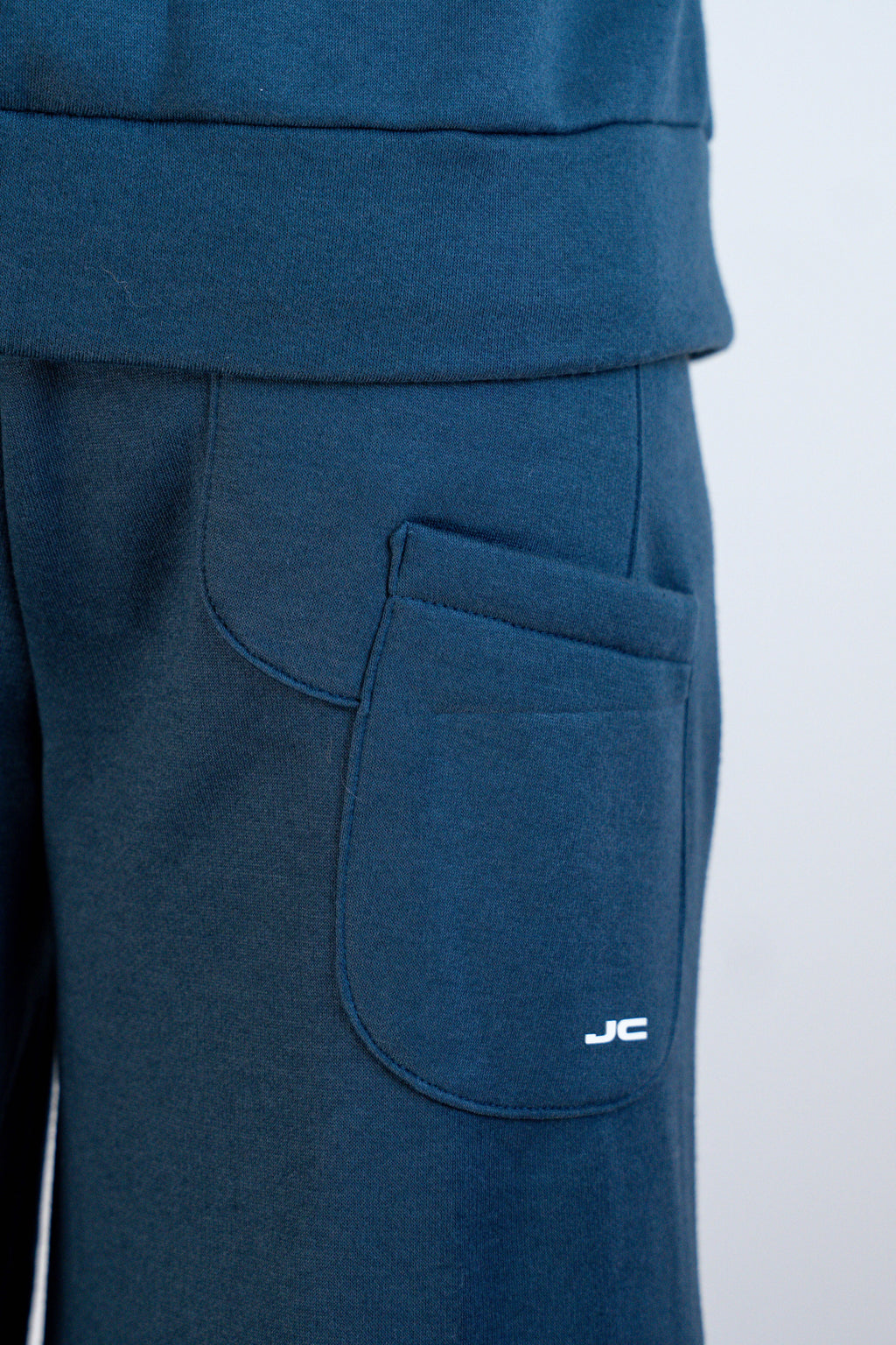 Conjunto Hoodie + Jogger Azul Petroleo Hombre - JC